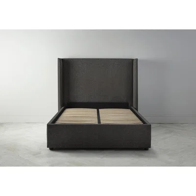 Perch and Parrow Suzie 5' King Bed Frame in Hola Black
