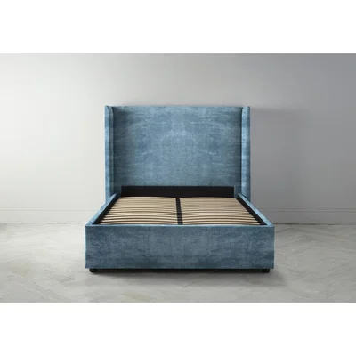 Perch and Parrow Suzie 5' King Ottoman Bed Frame in Viridian
