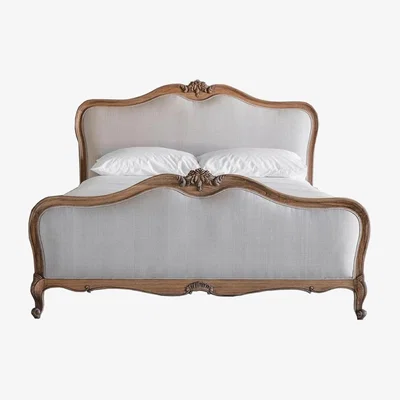 Perch and Parrow Opera King Size Bed Frame in Weathered Wood