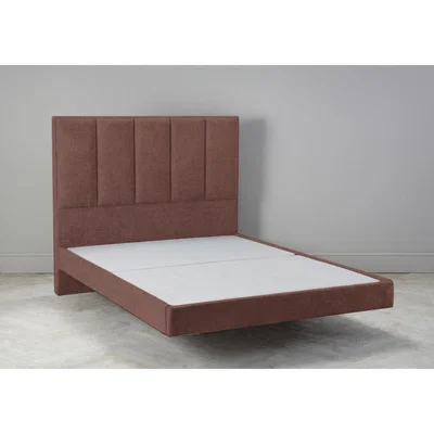 Perch and Parrow Waft 5' King Size Bed Frame in Cinnamon Latte