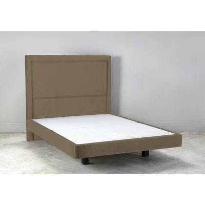 Perch and Parrow Hover 5' King Size Bed Frame in Saddle Brown