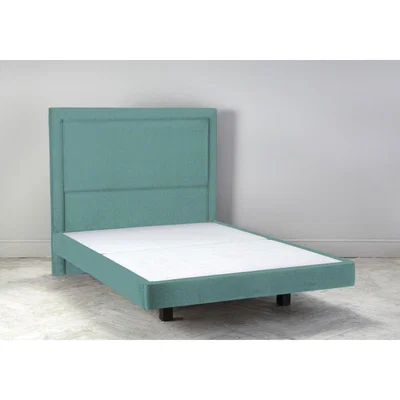 Perch and Parrow Hover 5' King Size Bed Frame in Turkish Blue
