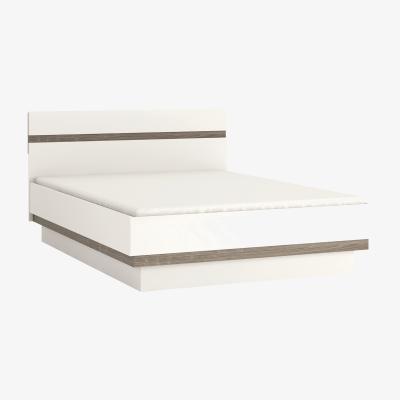 The Range Jonas & James Leece Bed frame - White with oak trim / King