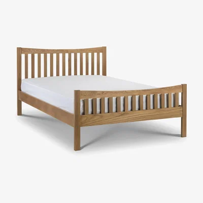The Range Bergamo Bed Frame - Natural Oak / King
