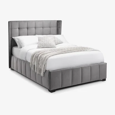 The Range Gatsby King Size Bed - Light Grey - Grey