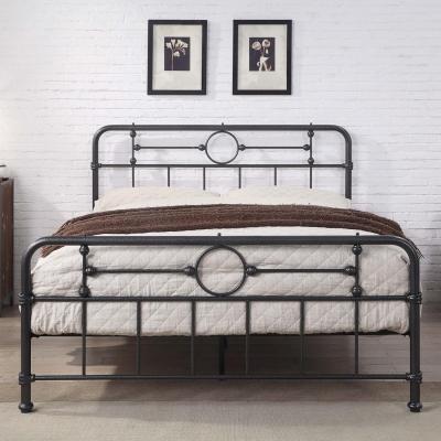 The Range Lyndhurst Cast Iron Effect Metal Bed Frame - Black / King