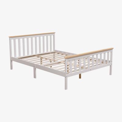 The Range Somnium White Shaker Wooden Bed Frame - Natural / King