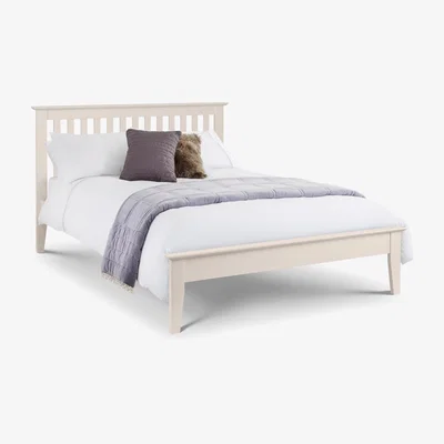 The Range Salerno Shaker King Size Bed - Ivory - Ivory