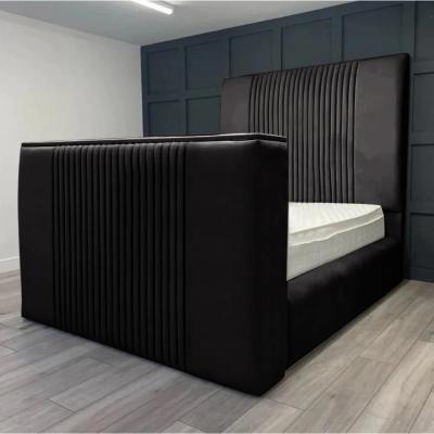 The Range Emri Plush TV Bed Frame - Black / King
