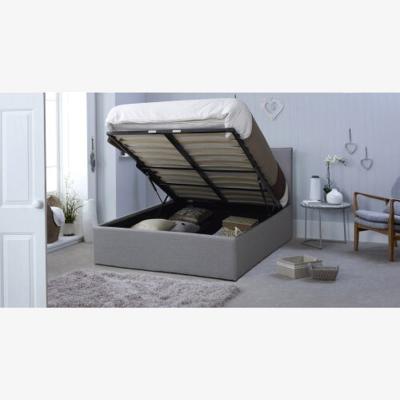 The Range Prado Gas Lift Fabric Storage Bed (5FT King) - GREY
