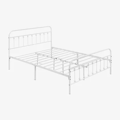 The Range Bed Frame with High Headboard and Footboard - White / King
