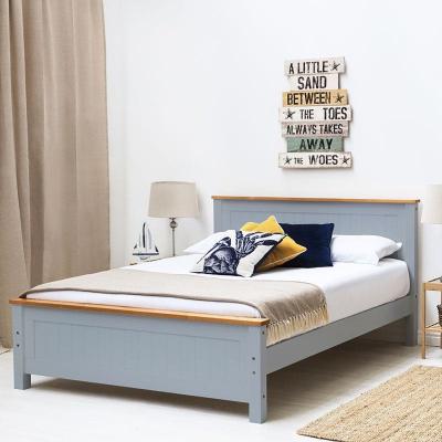 The Range Rostherne Grey  Oak Farmhouse Wooden Bed Frame - Grey / King