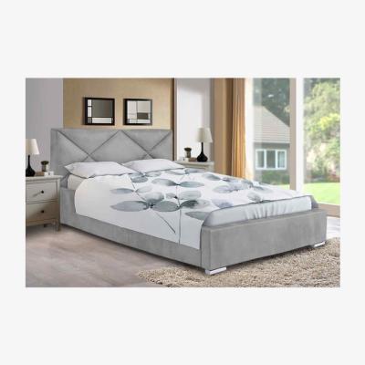 The Range Mia Upholstered Plush Velvet Bed Frame - Grey / King Size