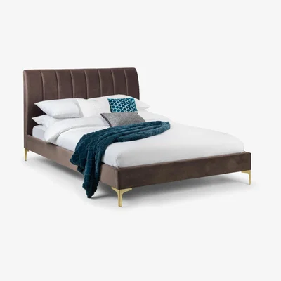 The Range Deco Velvet Bed - Brown / King