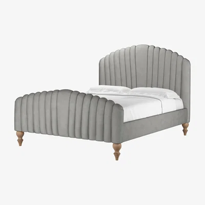Sofa.com Bella King Bed in Mushroom Heathland Weave - sofa.com