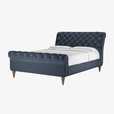 Sofa.com Knightsbridge King Bed in Skyfall Cotton Matt Velvet