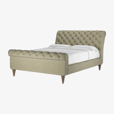 Sofa.com Knightsbridge King Bed in Palm Silky Jacquard Weave - sofa.com