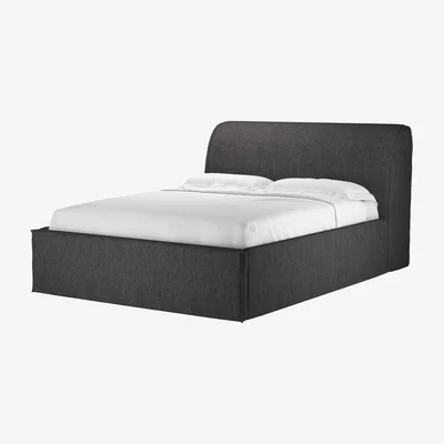 Sofa.com Charlie King Ottoman Bed in Cadet Soft Chenille - sofa.com