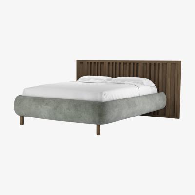 Sofa.com Florence King Bed in Moonstone Speckled Chenille