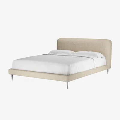 Sofa.com Lucy King Bed in Chantilly Aquaclean Clever Chenille