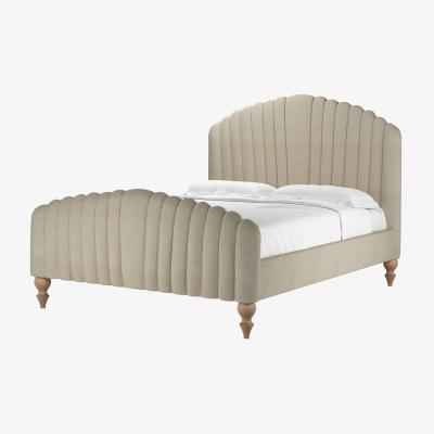 Sofa.com Bella King Bed in Pampas Hygge Smart Linen