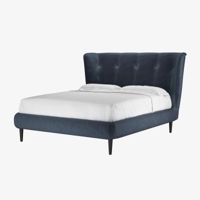 Sofa.com Audrey King Bed in Skyfall Cotton Matt Velvet
