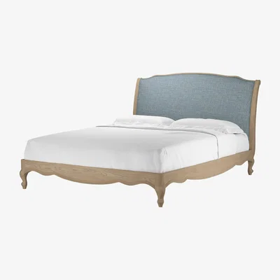 Sofa.com Ophelia King Bed in Hydrangea Highland Tweed - sofa.com