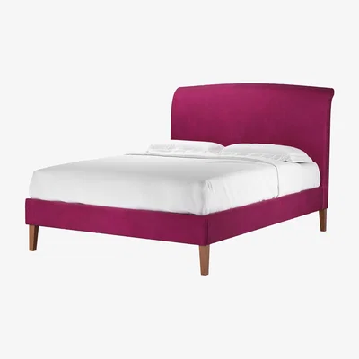 Sofa.com Thea King Bed in Persian Rose Smart Velvet