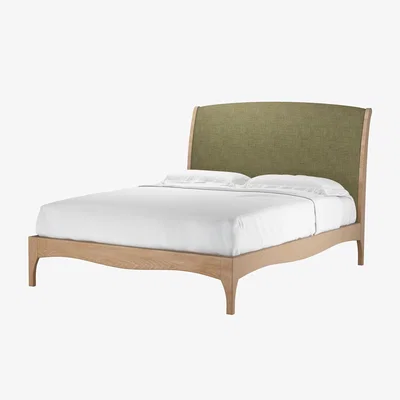Sofa.com Emilia King Bed in Thyme Florence Textured Weave