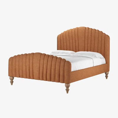Sofa.com Bella King Bed in Terracotta Florence Textured Weave