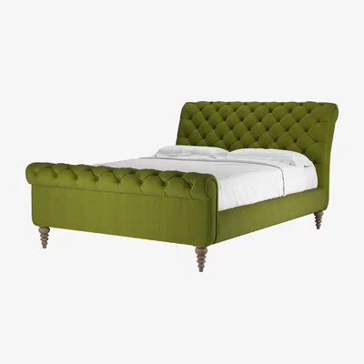 Sofa.com Knightsbridge King Bed in Vine Leaf Organic Smart Cotton