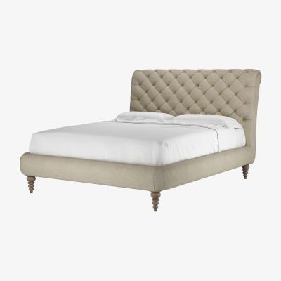 Sofa.com Knightsbridge Without Footboard King Bed in Pampas Hygge Smart Linen