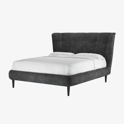 Sofa.com Audrey King Bed in Raven Speckled Chenille