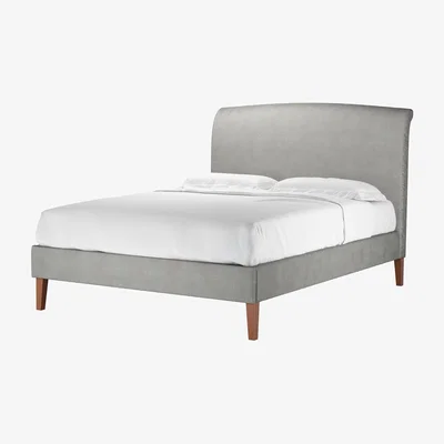 Sofa.com Thea King Bed in Mushroom Heathland Weave - sofa.com