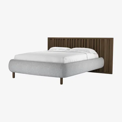 Sofa.com Florence King Bed in Arctic Wolf Quartz
