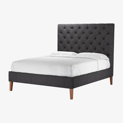 Sofa.com Rosalie 150cm King Bed in Cadet Soft Chenille - sofa.com