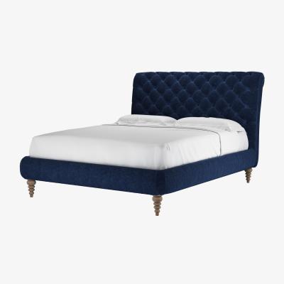 Sofa.com Knightsbridge without Footboard King Bed in Port Royal Aquaclean Clever Chenille