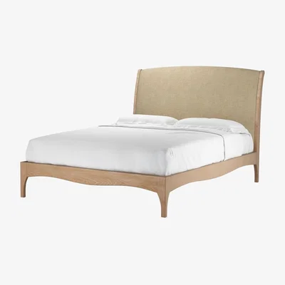 Sofa.com Emilia King Bed in Nordic Pine Hygge Chunky Weave