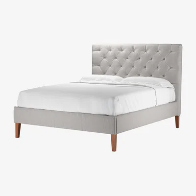Sofa.com Rosalie 130cm King Bed in Dove Smart Velvet - sofa.com