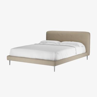 Sofa.com Lucy King Bed in Pennine Stone Organic Smart Cotton