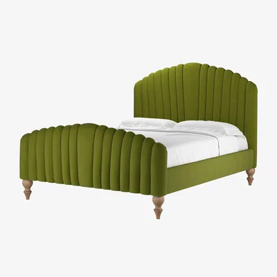 Sofa.com Bella King Bed in Vine Leaf Organic Smart Cotton