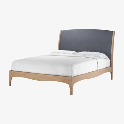 Sofa.com Perfectly pristine Emilia King Bed in Flint Vermeer Linen - sofa.com