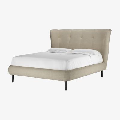 Sofa.com Audrey King Bed in Pampas Hygge Smart Linen