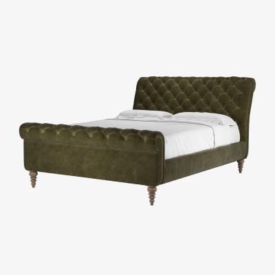 Sofa.com Knightsbridge King Bed in Juniper Aquaclean Clever Chenille
