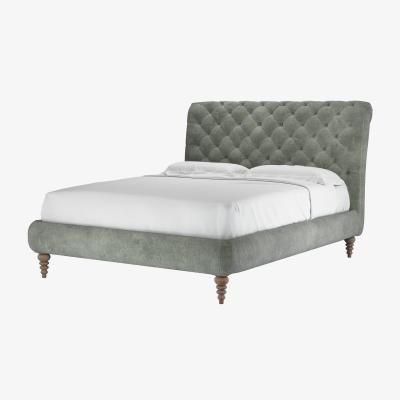 Sofa.com Knightsbridge without Footboard King Bed in Moonstone Speckled Chenille