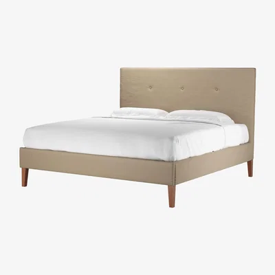 Sofa.com Avery 130cm Super King Bed in Coconut Soft Leather - sofa.com