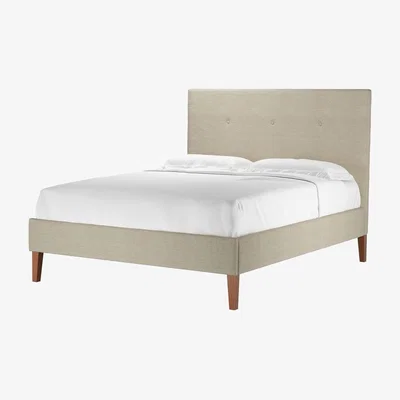 Sofa.com Avery 130cm King Bed in Pampas Hygge Smart Linen