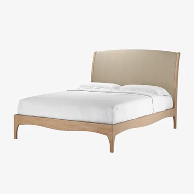 Sofa.com Emilia King Bed in Pennine Stone Organic Smart Cotton