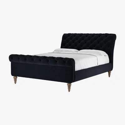 Sofa.com Knightsbridge King Bed in Pitch Smart Cotton - sofa.com