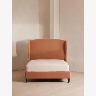 Soho Home Rivas Bed, King, Velvet, Antique Rose